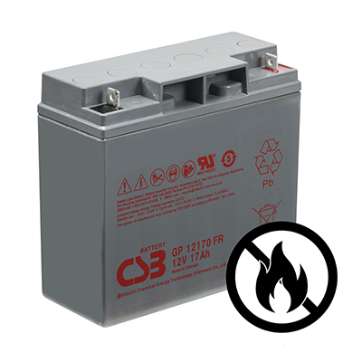 Bateria CSB GP12170FR 12VDC 17Ah 80W longa vida 5 anos chama retardant
