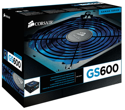 Fonte ATX12V v. 2.3 600W Corsair GS600 Gaming series