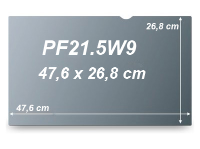 Filtro privacidade 3M PF21.5W p/ telas de 21.5 p. wide