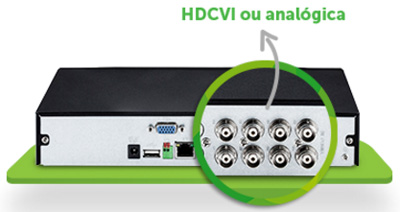 Gravador DVR Intelbras HDCVI 1008 8 cmeras, trbrido
