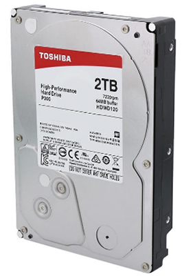 HD box 2TB 3,5 pol. Toshiba 7200 RPM 64MB cache 6Gbps