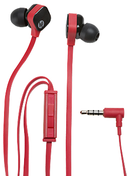 Fone c/ microfone  headset HP H2310 P3 3,5mm vermelho