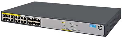 Switch HP 1420-24G-PoE (JH019A) 24 portas Gbit 124W PoE