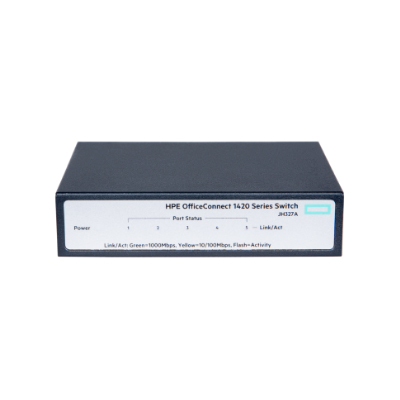 Switch 5 portas HPE Aruba JH327A OfficeConnect 1420 5G