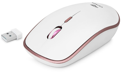 Teclado, mouse s/ fio C3Tech K-W510 pink, tecla baixa
