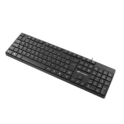 Teclado multimdia C3Tech KB-M11BK USB resistente a respingos