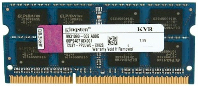 Memria 8GB DDR3 Kingston SODIMM 1333MHz KVR1333D3S9/8G