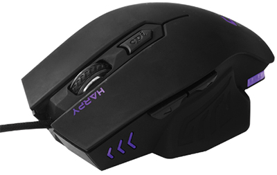 Mouse ptico Gamer C3Tech Harpy LED 3200dpi fio nylon