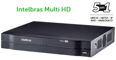 DVR Multi HD 5 em 1 Intelbras MHDX 1004 at 5 cmeras
