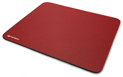 Mouse pad vermelho em EVA C3Tech MP-20, 22 x 18 cm
