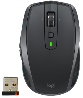 Mouse s/ fio recarr Logitech MXAnyWhere2S USB Bluetooth