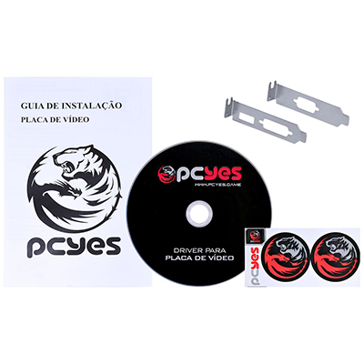 Placa vídeo PCyes Geforce GT730 2GB GDDR5 VGA DVI HDMI