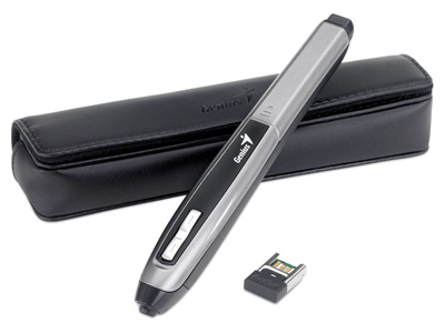 Mouse-caneta, Genius Pen mouse, 2.4GHz, 400 e 800 dpi