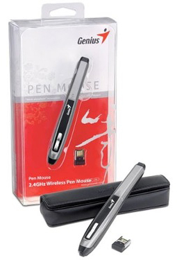 Mouse-caneta, Genius Pen mouse, 2.4GHz, 400 e 800 dpi
