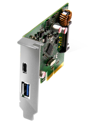 Placa PCI-e c/ 2 portas USB 3.1 tipo A e C Comtac 9327