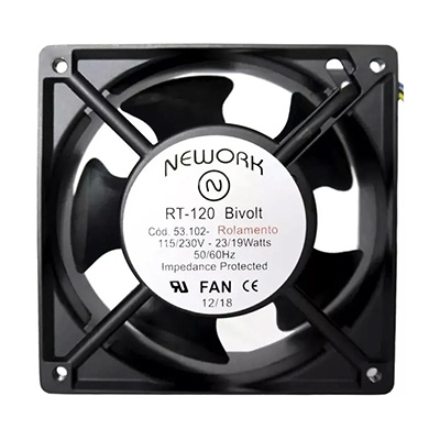 Microventilador axial Nework RT120 roletado 110V/220V