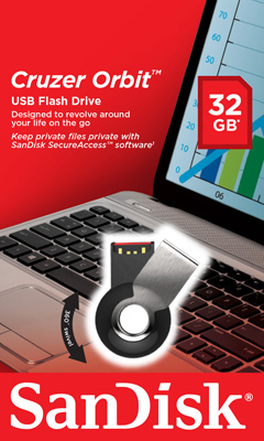 Pendrive SanDisk Cruzer Orbit 32GB SDCZ58-032G-B35 USB2