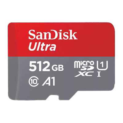 Memory Card 512GB SanDisk Ultra microSDXC UHS-I 150MBps C/ Adaptador