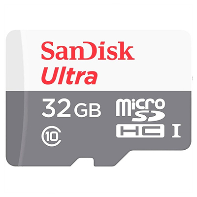 Memory Card 32GB SanDisk Ultra microSDHC UHS-I 100MBps C/ Adaptador