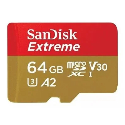 Memory Card 64GB Sandisk SDSQXAH-064G Extreme microSDXC UHS-I 170MBps