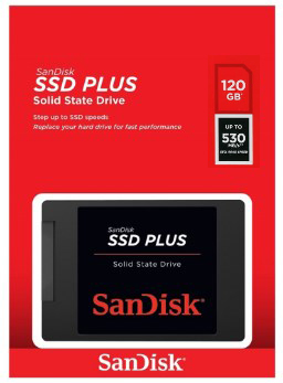 SSD 120GB Sandisk SSD Plus 310MB/530MB/s 20X