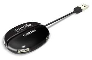 Smart HUB USB 2.0 Comtac 9198 c/ 4 portas p/ Mac e PC