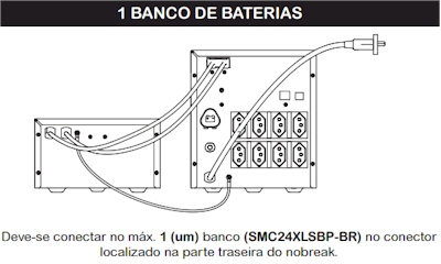 Mdulo de bateria ext. 24V APC SMC24XLSBP-BR p/ SMC