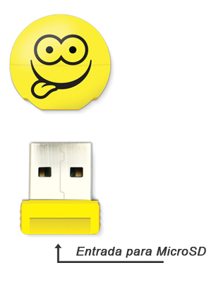 Leitor de carto microSD Comtac Smile 9206 Guloso, USB2