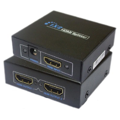Divisor de vdeo HDMI Tblack, com 1 entrada e 2 saidas