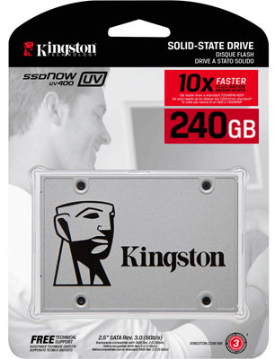 HD SSD 240GB Kingston SUV400S37/240G 490/550 MBps