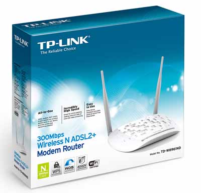 Roteador c/ modem ADSL2 TP-Link TD-W8961ND Gigabit