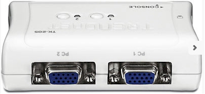 Switch KVM 2 portas, cabos PS2 Trendnet TK-205K V1.4R