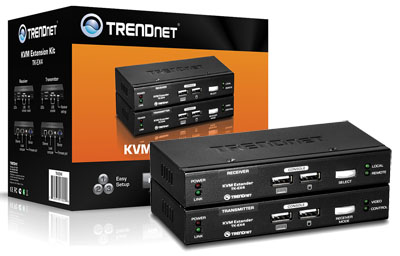 Kit de extenso KVM cat 5 TrendNet TK-EX4, at 100m USB