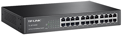 Switch desktop TP-Link TL-SF1024D 24 portas 10/100Mbits