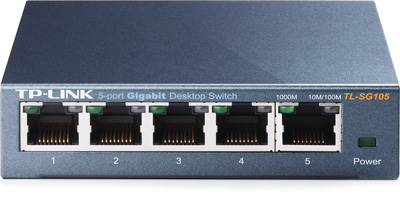 Switch desktop 5 portas TP-Link TL-SG105, 1000Mbps 1Gb