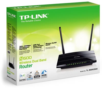 Router bridge Wi-Fi DualBand TP-Link TL-WDR3500 600Mbps