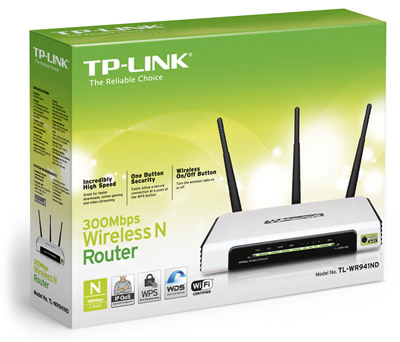 Roteador sem fio TP-Link TL-WR941ND 300Mbps 9dBi 20dBm