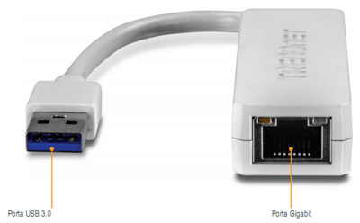 Adaptador USB3 Ethernet Gigabit Trendnet TU3-ETG 5Mbps