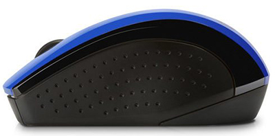 Mini mouse sem fio HP X3000 2.4GHz 1600 dpi 3 bot azul