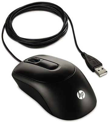 Mouse com fio HP X900 1000 dpi 3 botes, USB V1S46AA