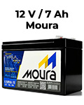 Bateria estacion�ria VRLA Moura 12MVA-7E 12VDC 7Ah com ANATEL