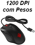 Mouse ptico HP Omen 600 1KF75AA 12000 dpi c/ pesos