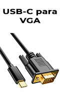 Cabo conversor USB-C para VGA Comtac 20119446 com 1,8 metros