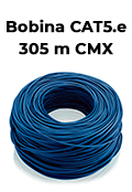 Bobina Cabo U/UTP CMX Furukawa 305m cat5e 4 pares azul2