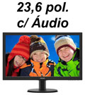 Monitor LED c/ udio 23,6 pol. Philips 243V5QHABA/57#98