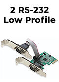 Placa serial 2 portas RS-232 perfil baixo Comtac 9134#98