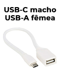 Cabo adaptador USB-C macho p/ USB-A fmea Comp 15cm#7