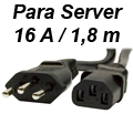 Cabo de fora p/ Server DualLux 1,5mm at 500V,16A 1,8m
