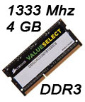 Memria 4GB DDR3 Corsair SODIMM 1333MHz CMSO4GX3M1B1333