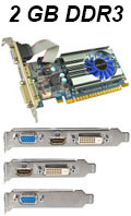 Placa vdeo Galax Geforce GT710 2GB DDR3 VGA HDMI DVI-D#100